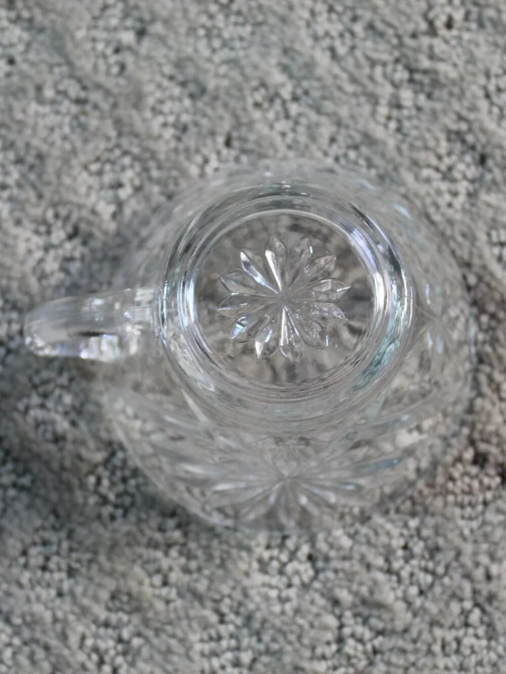 Set of 14 Clear Star Pattern Punch Cups